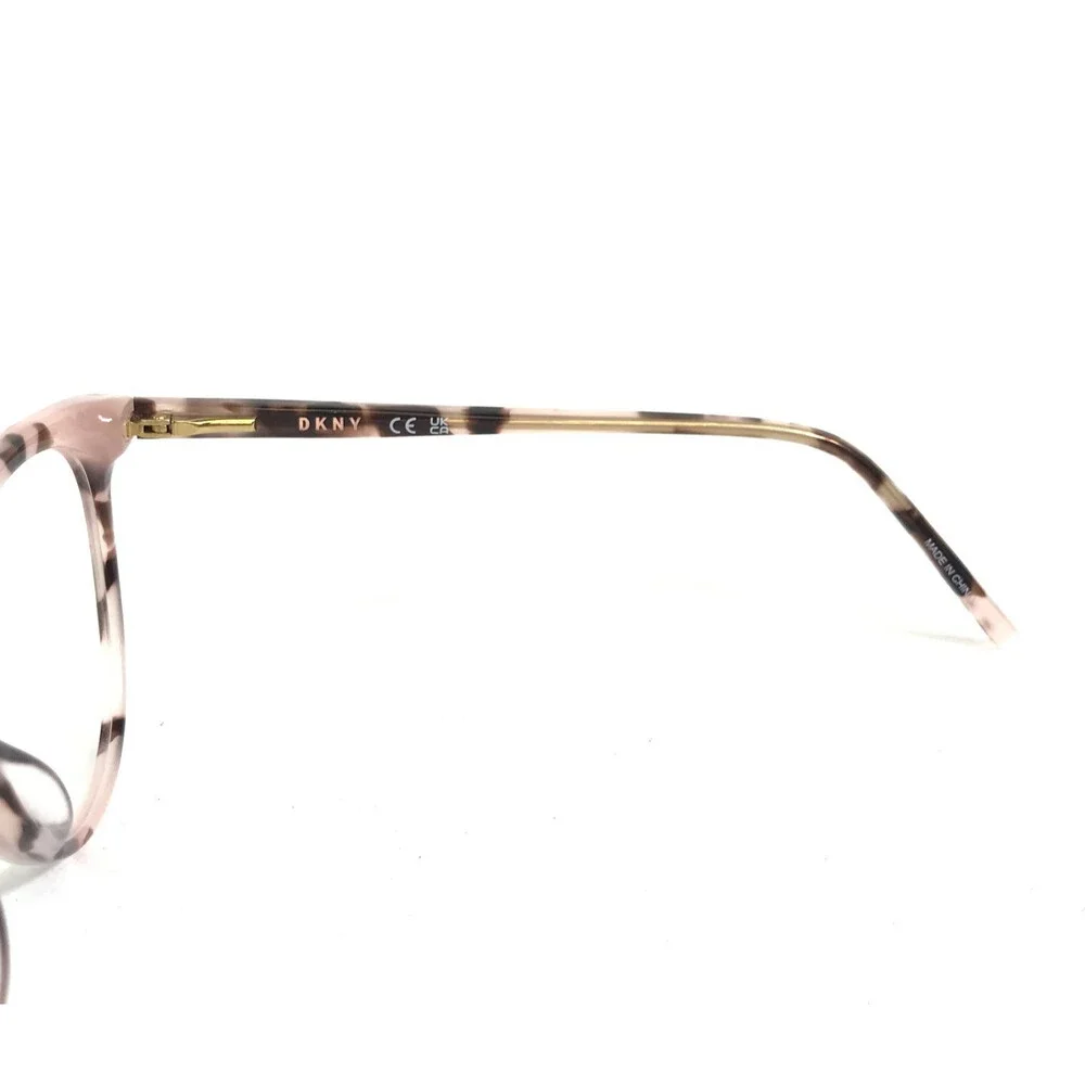 DKNY Eyeglasses Frames DK5003 265 Pink Tortoise Cat Eye Full Rim 53-16-135